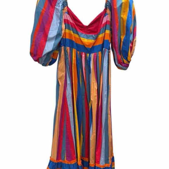 Farm Rio Rainbow Dress Size S - Picture 3 of 3